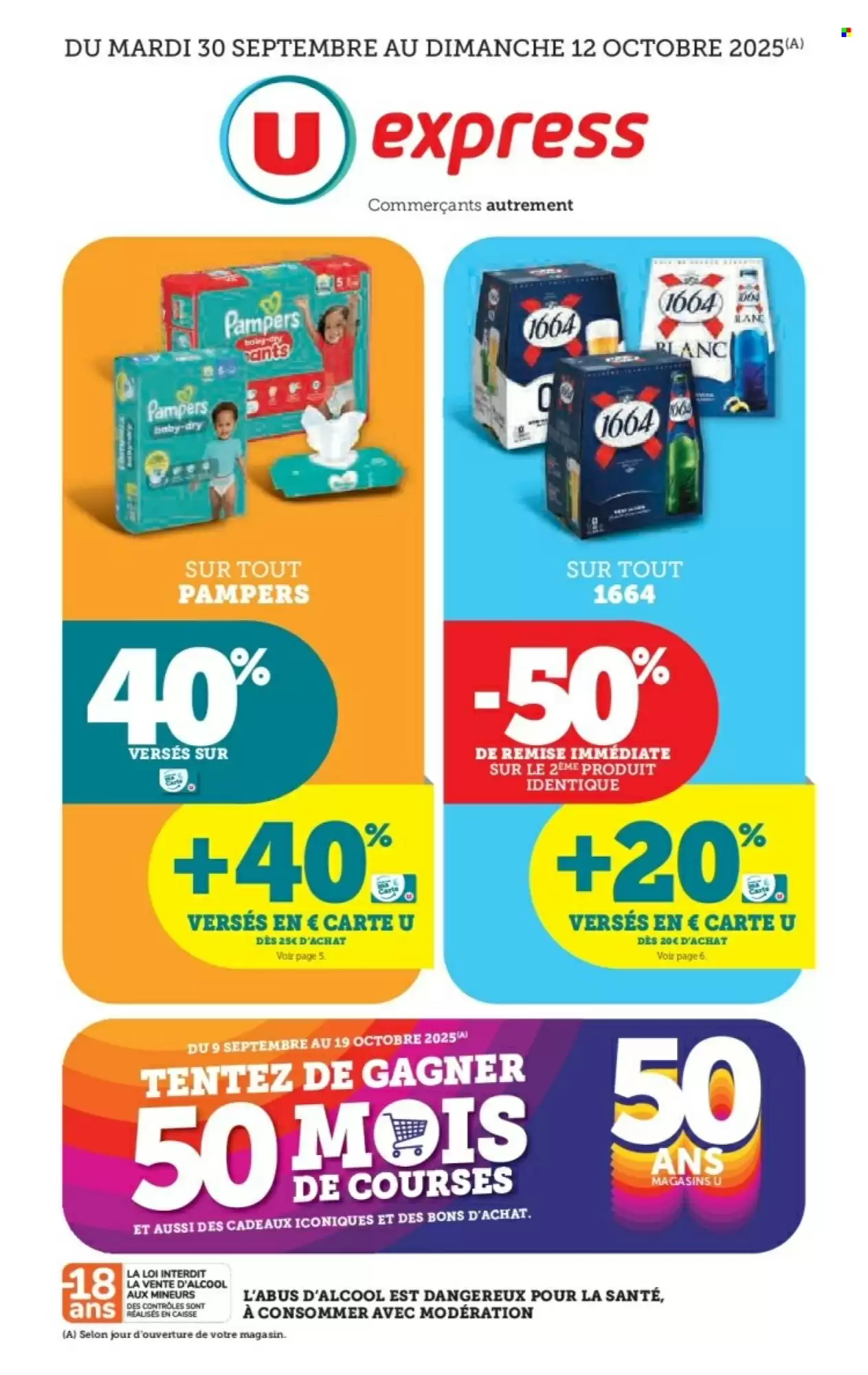 U Express Catalogue 🎁 Jusqu’à -40% reversés en carte Cadeau 🛒