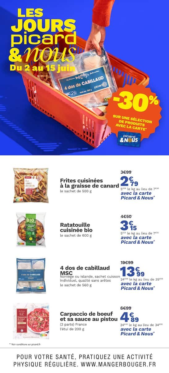 ❄️ Les Jours Picard & Nous – Vos Offres Surgelées Préférées ! 🛒