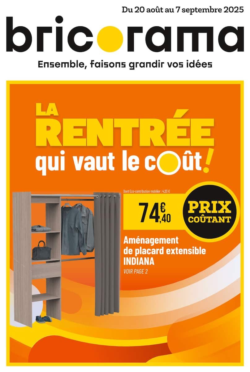 🔧 Bricorama Rentrée 2025 | Offres du 20/08 au 07/09!
