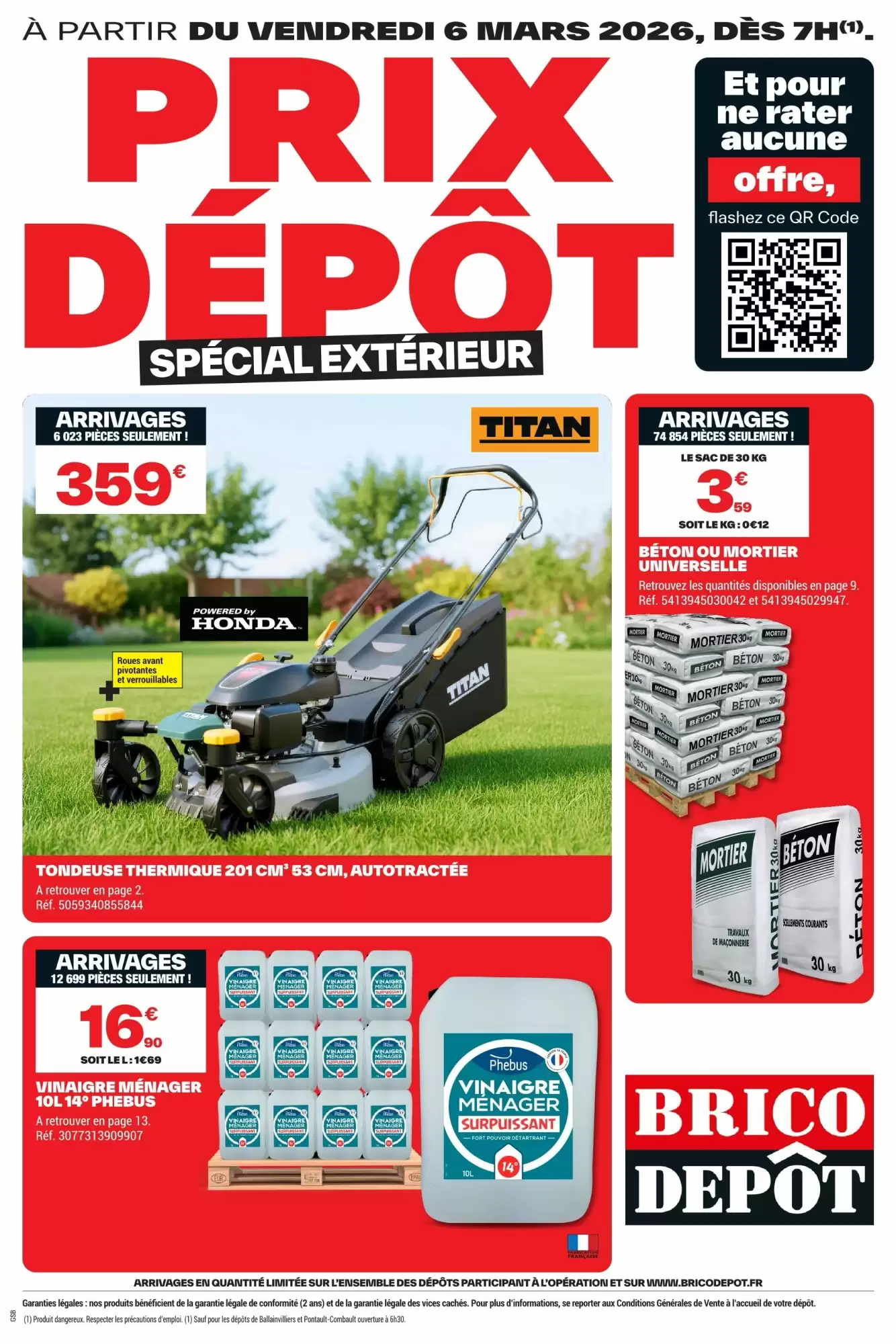 🧱Brico Dépôt – Offres Spécial Extérieur à Prix Dépôt