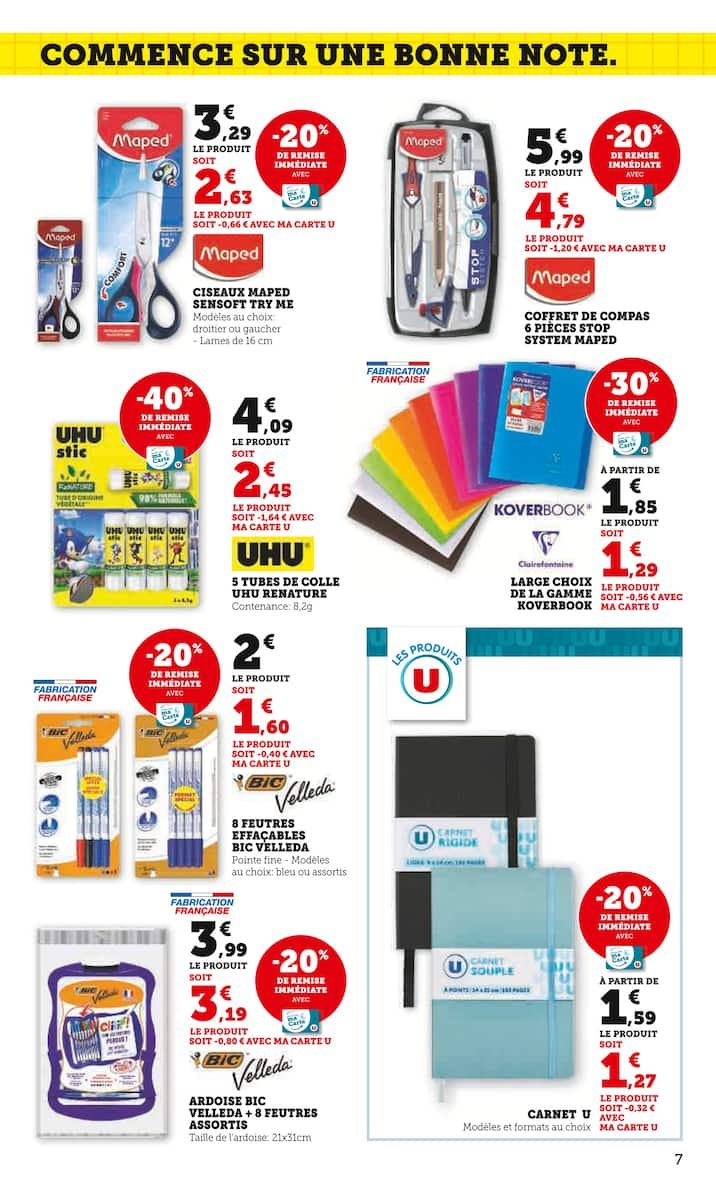 SUPER-U 🛒 Catalogue Juillet | La rentrée à prix mini 📚💸
