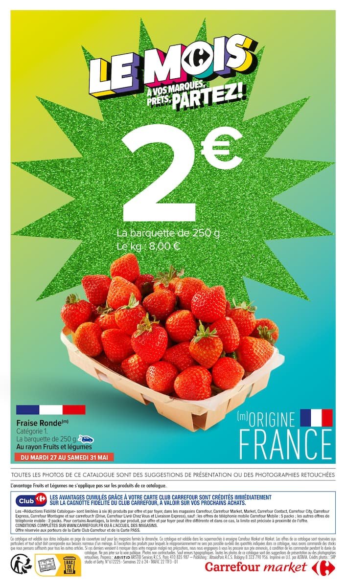🛍️ Catalogue Carrefour Market - Le Mois À Vos Marques, Partez! 🎯