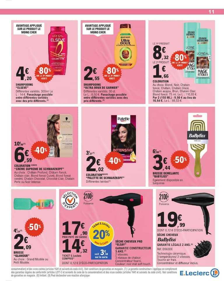 🧼Catalogue E.Leclerc : -80% sur Finish + promos jeu 2,5M€
