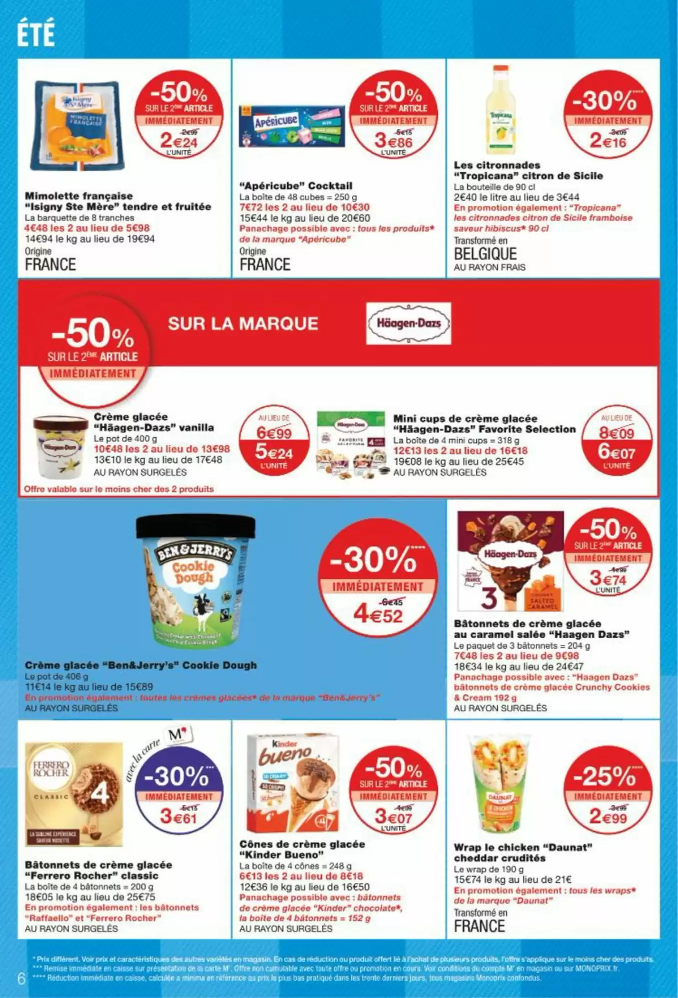 ☀️ Été gourmand & malin | -50% sur le 2ᵉ chez Monoprix