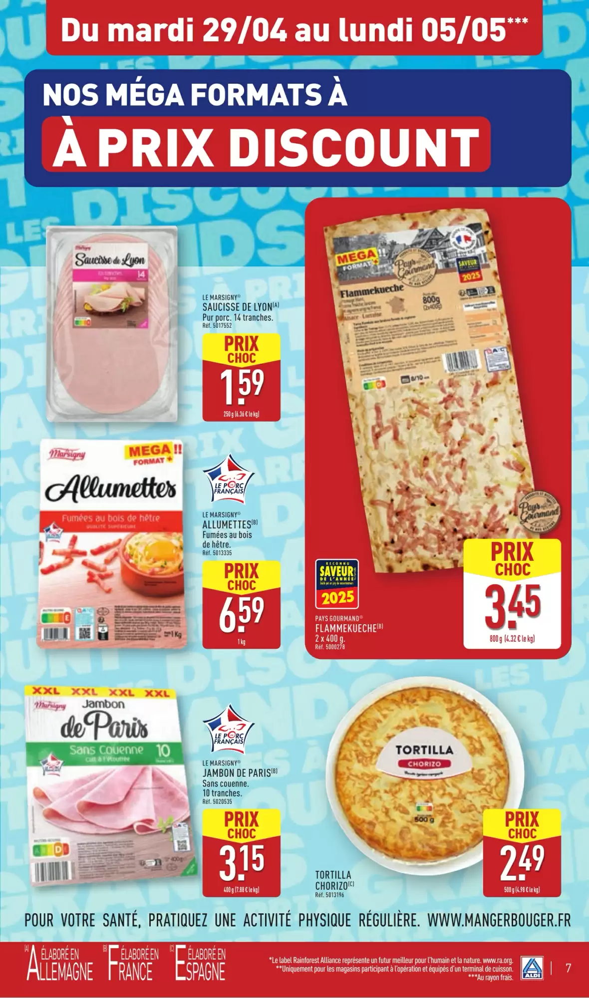 Aldi Catalogues du 29.04 au 05.05 - Grands Arrivages à Prix Discount! 🛒✨