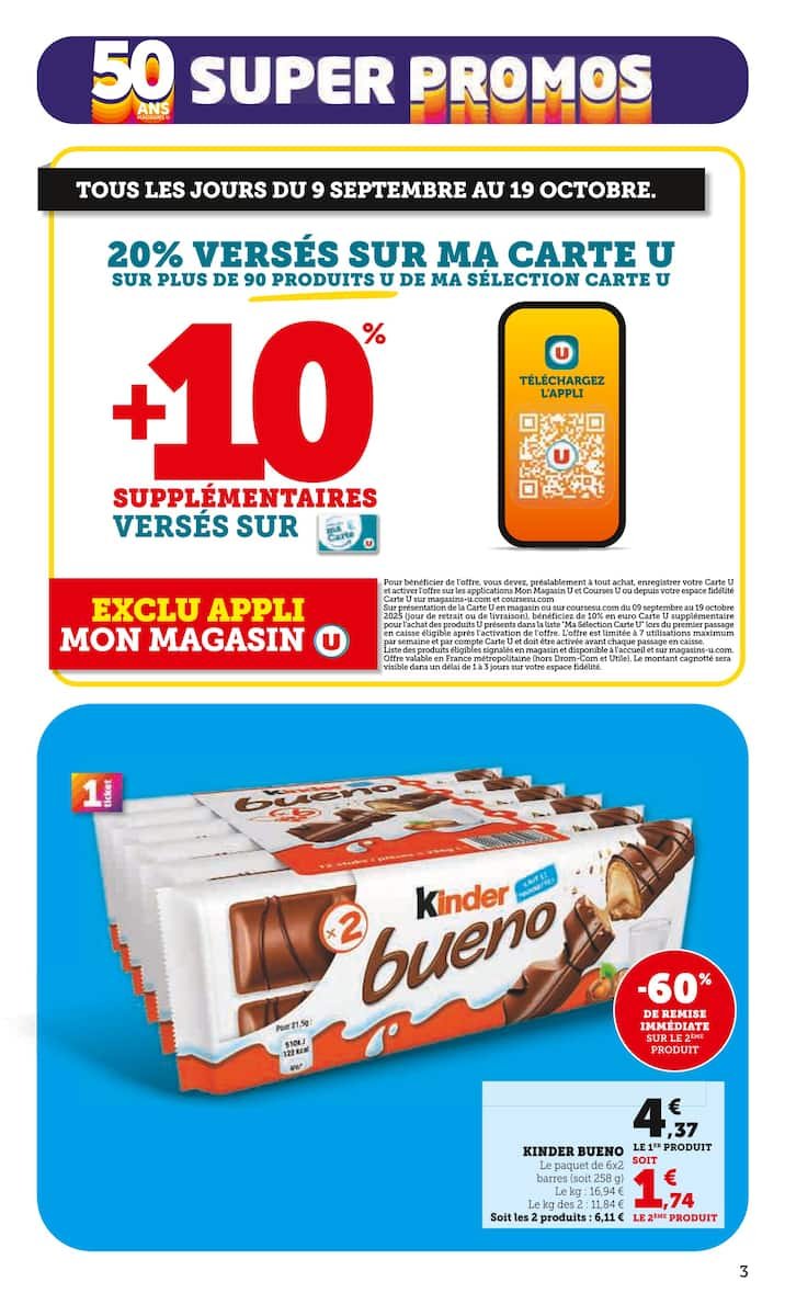 🎉Super U | 50 ANS des Magasins U 🛒 - Offres Exceptionnelles!