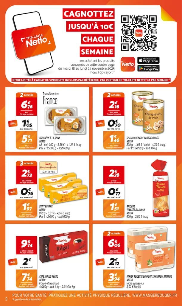 🧀Netto Prospectus | Les Immanquables 🛒 Promo Emmental & Réductions Carte