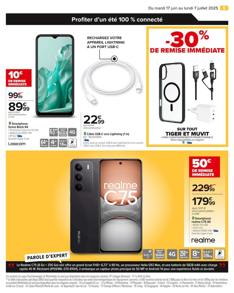 Carrefour – Catalogue High Tech 🌐🔥 :  📱 Passez l’été connectés à vos envies avec Carrefour ! ☀️