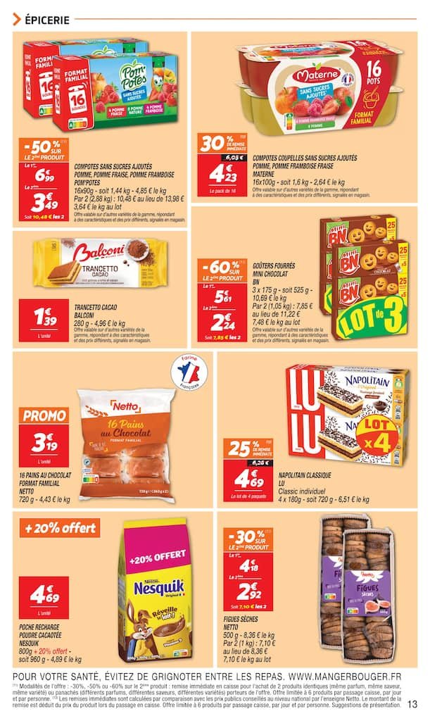 🥣Netto Prospectus: promos yaourts + 6€ dès 40€ d’achat