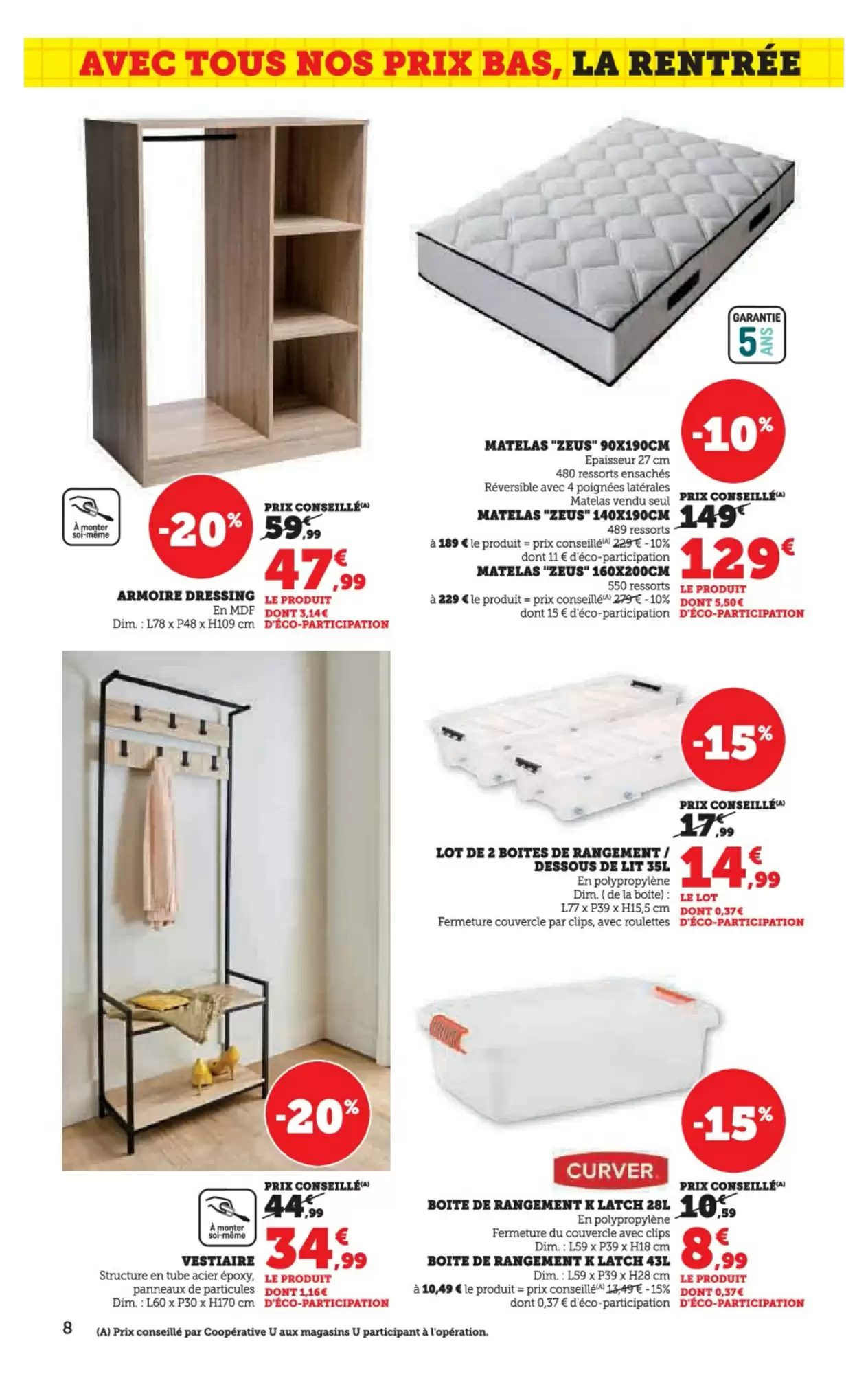 🎒 Super U La Rentrée | -20€ Immédiats avec Ma Carte!