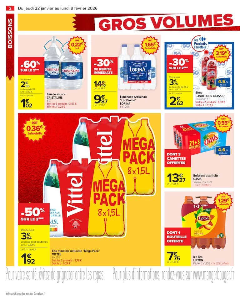 🧺Catalogue Carrefour : gros volumes, petits prix – café & lessive