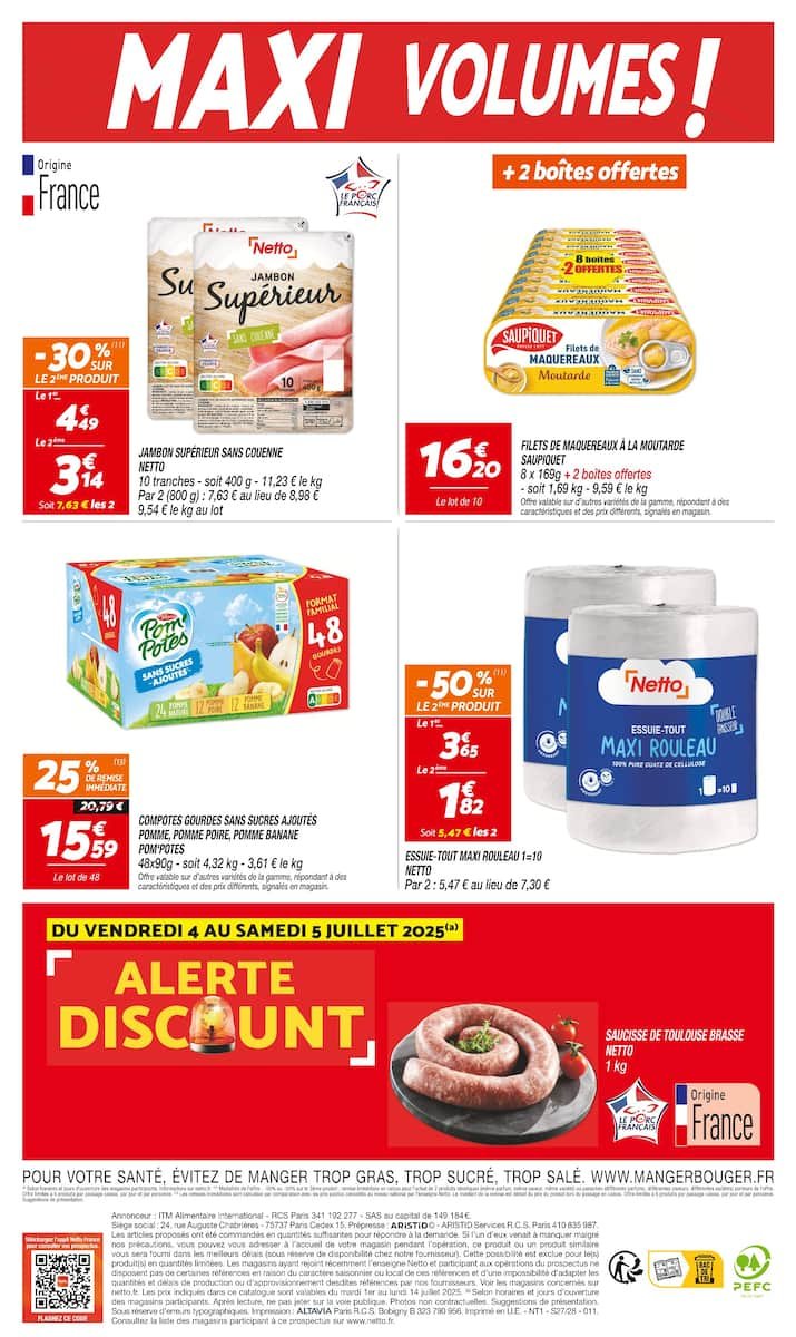 Netto Catalogues 🛒 | Maxi Volumes et Prix Mini 💥