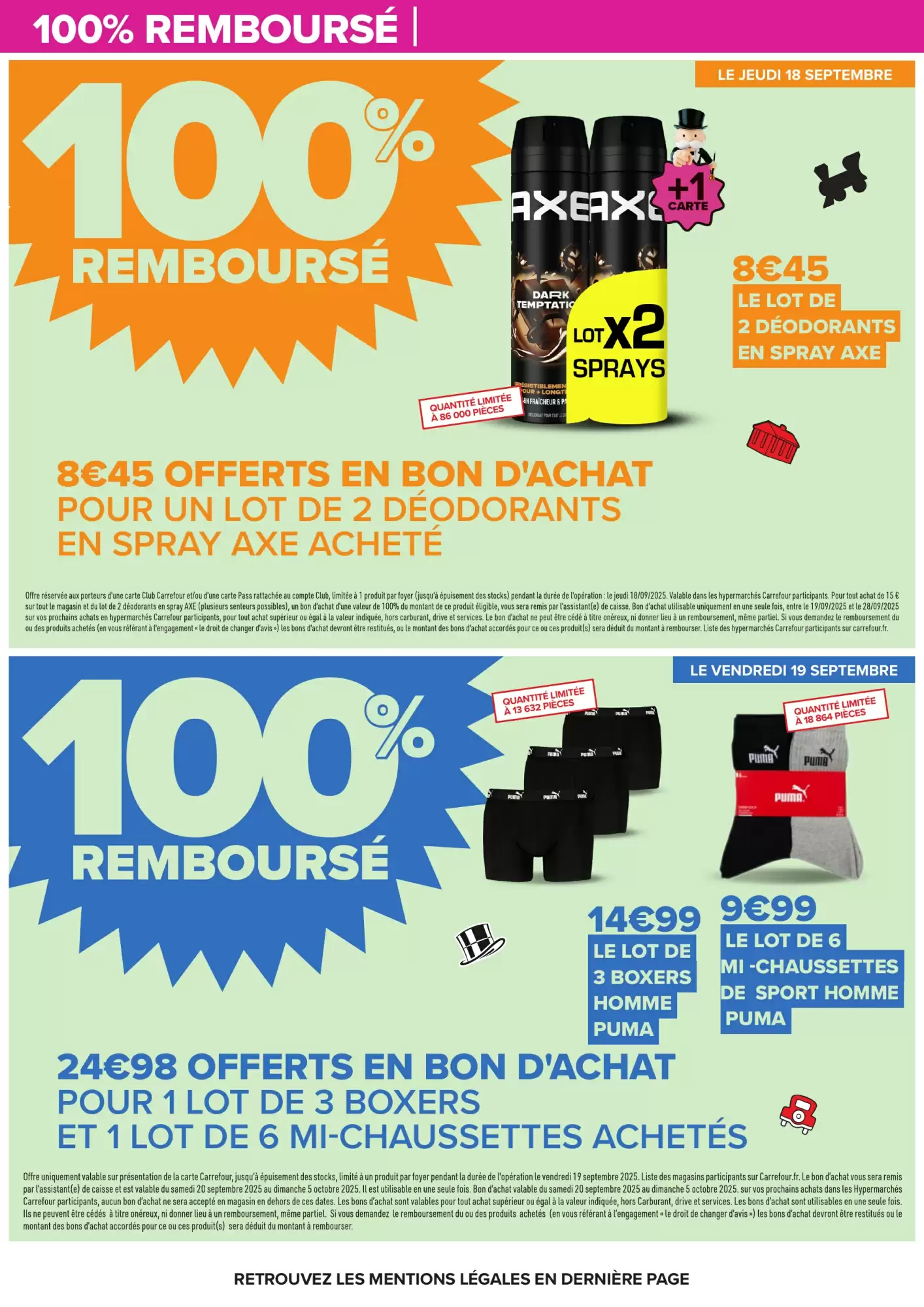 🎲Carrefour 🛒 | 100% REMBOURSÉ 💸 + MONOPOLY x2