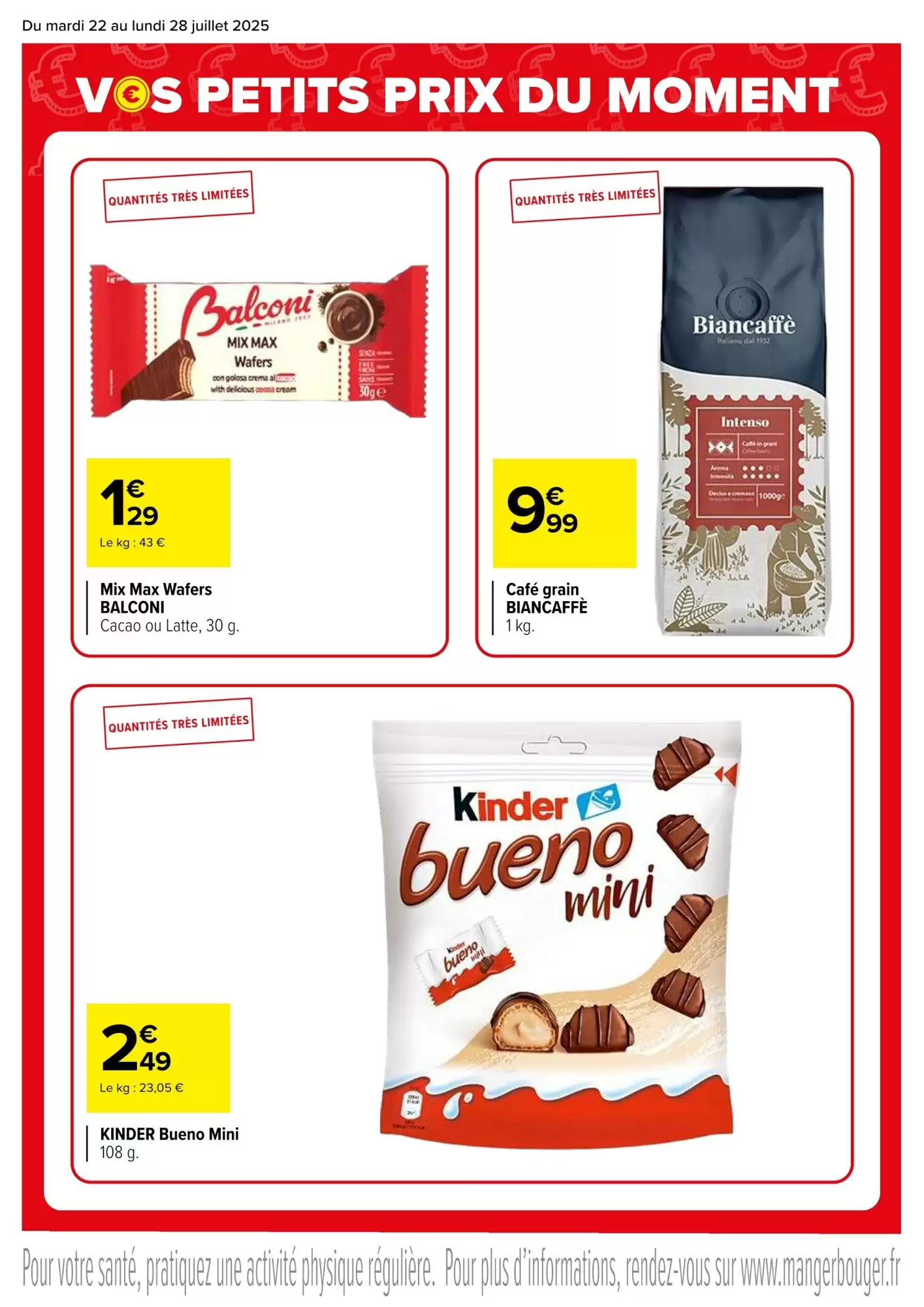 Carrefour 📆 Petits prix du moment 💸 | Du 22 au 28/07