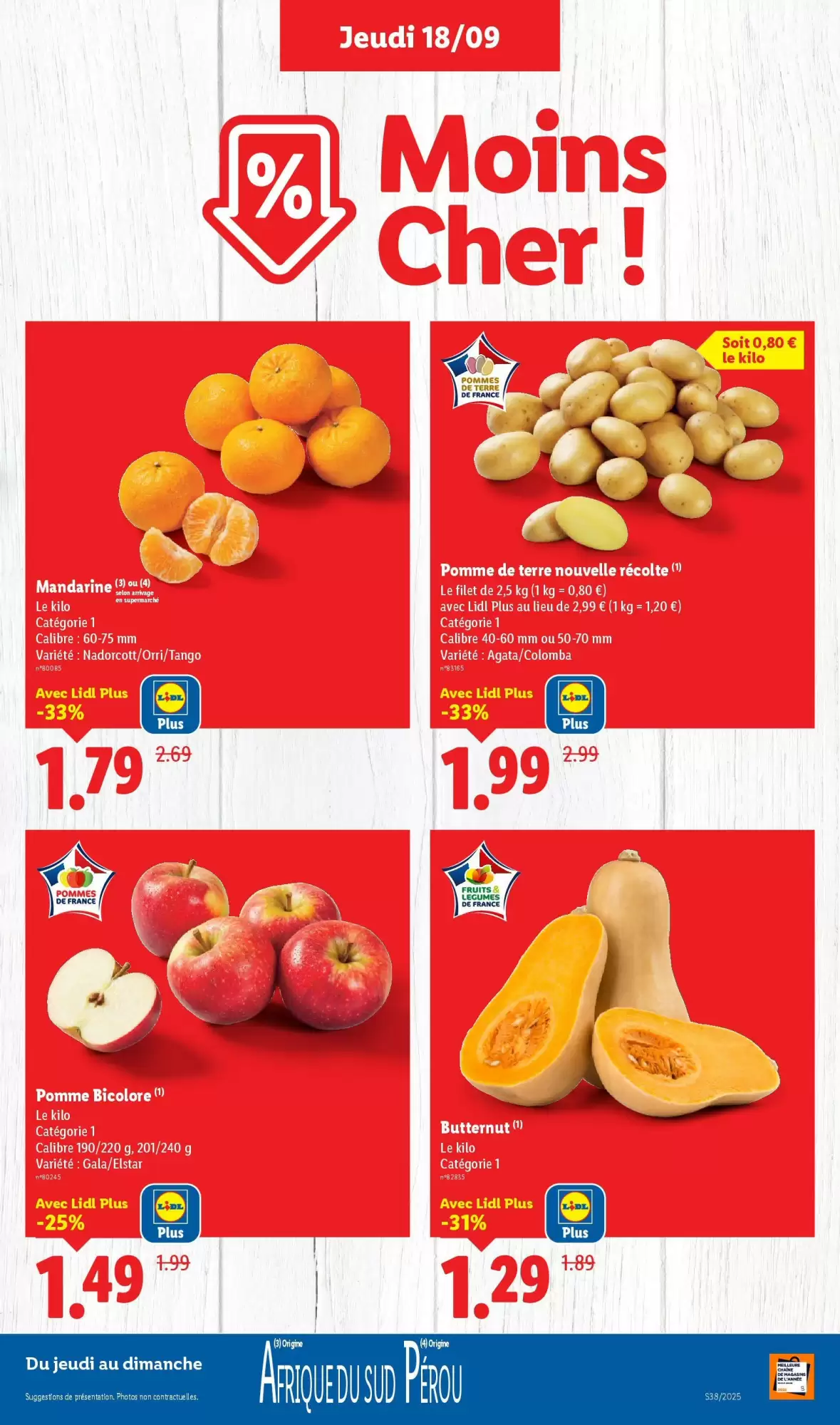 🛍️ Lidl Catalogue du 18 au 24/09 – Offres à ne pas manquer