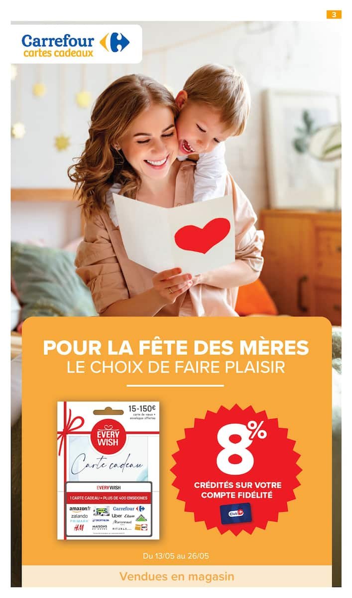 🎁Carrefour Market Catalogues : 🌸Spécial Fête des Mères : Gâtez votre maman avec Carrefour Market ! 💖🥂