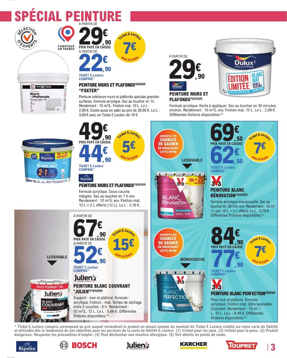 E.Leclerc Brico Catalogues du 22.04 au 03.05 - Créez Votre Ambiance à Petit Prix! 🛠️🌿