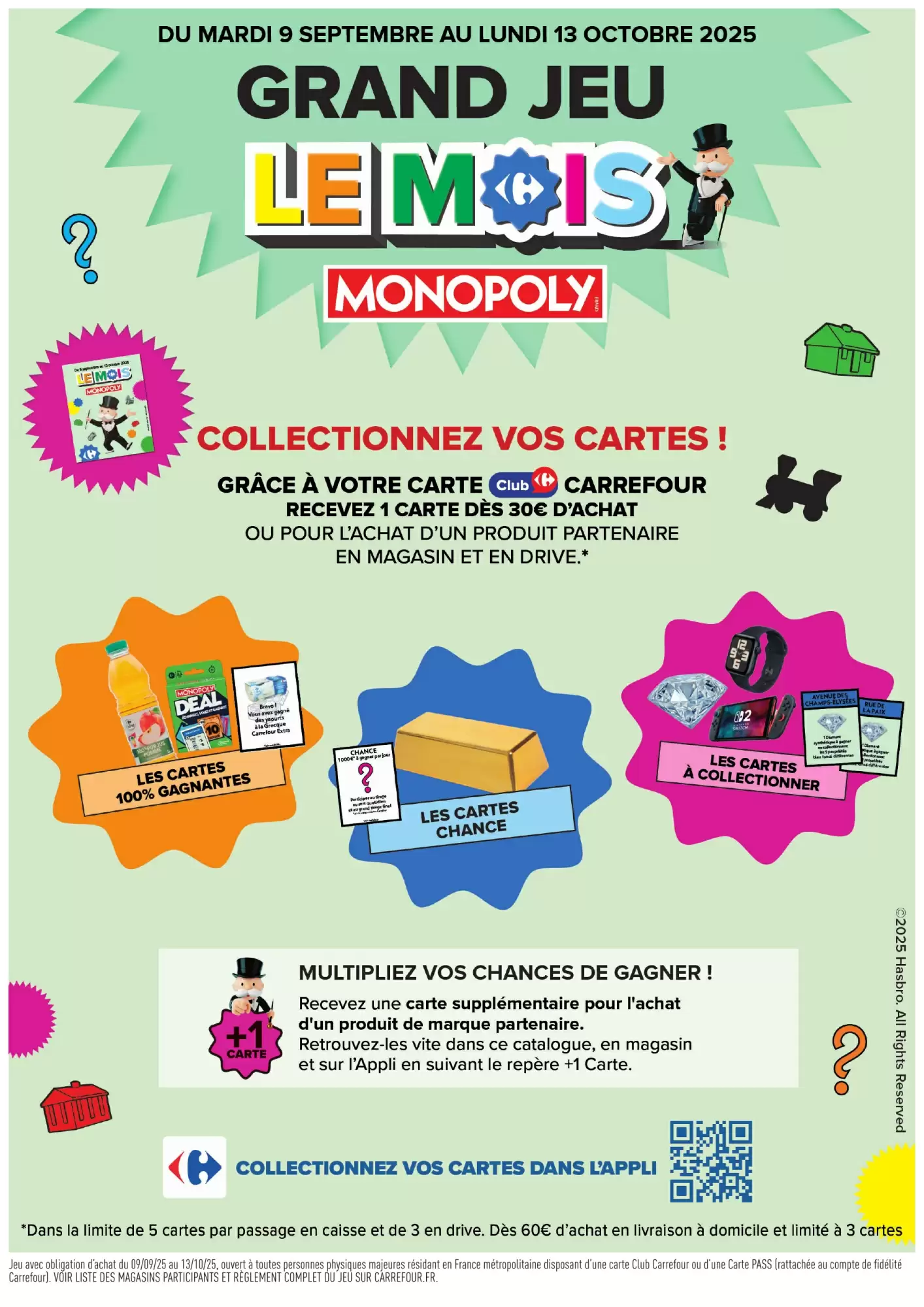🎲Carrefour 🛒 | 100% REMBOURSÉ 💸 + MONOPOLY x2