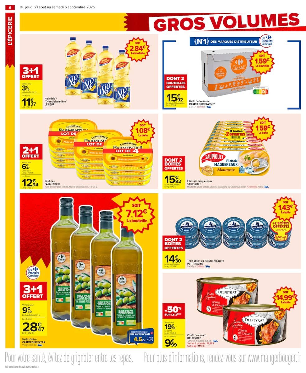 🛒 Carrefour GROS VOLUMES = PETITS PRIX | -10% immédiat!