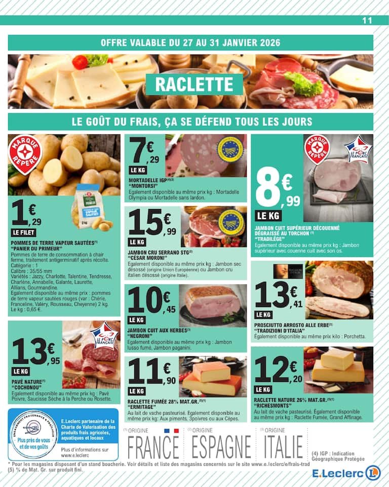 🍫E.Leclerc : bons plans cuisine – farine & pâte à tartiner