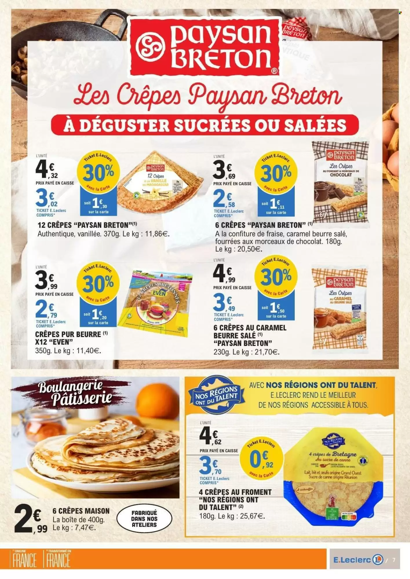 🥞E.Leclerc : Chandeleur gourmande – Nutella & bons fidélité