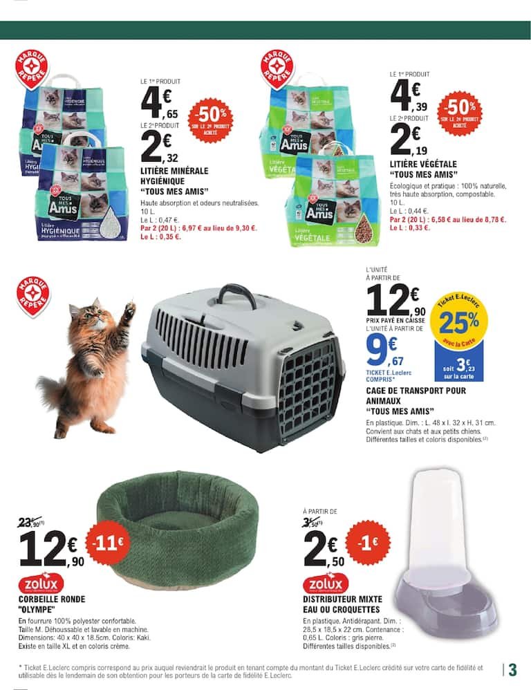 🐱E.Leclerc Brico : croquettes Purina Pro Plan en forte promo