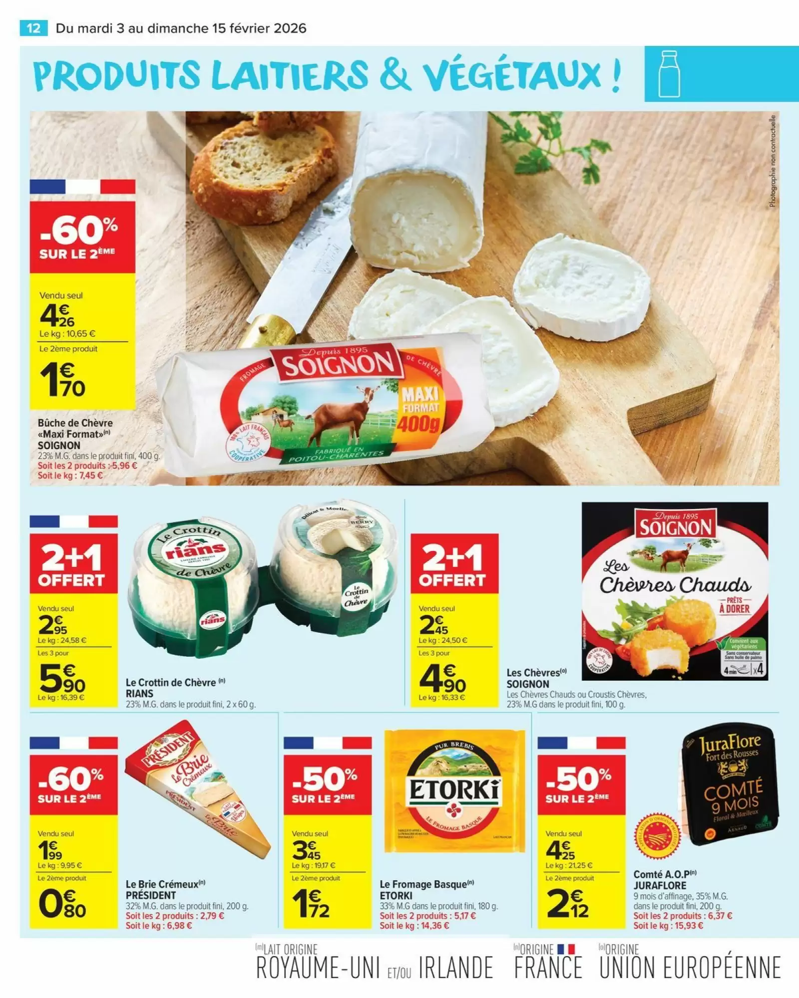 🥣Carrefour Market : -60% Skyr, -30% saumon, + bons