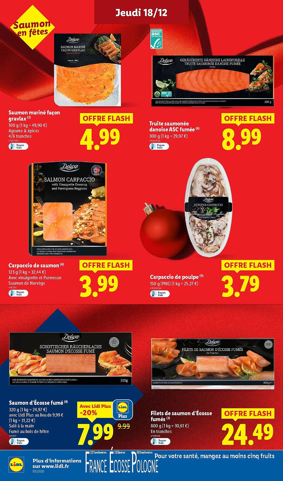 ✨ Lidl : Catalogue du 18/12 au 26/12 — Noël avec Deluxe!
