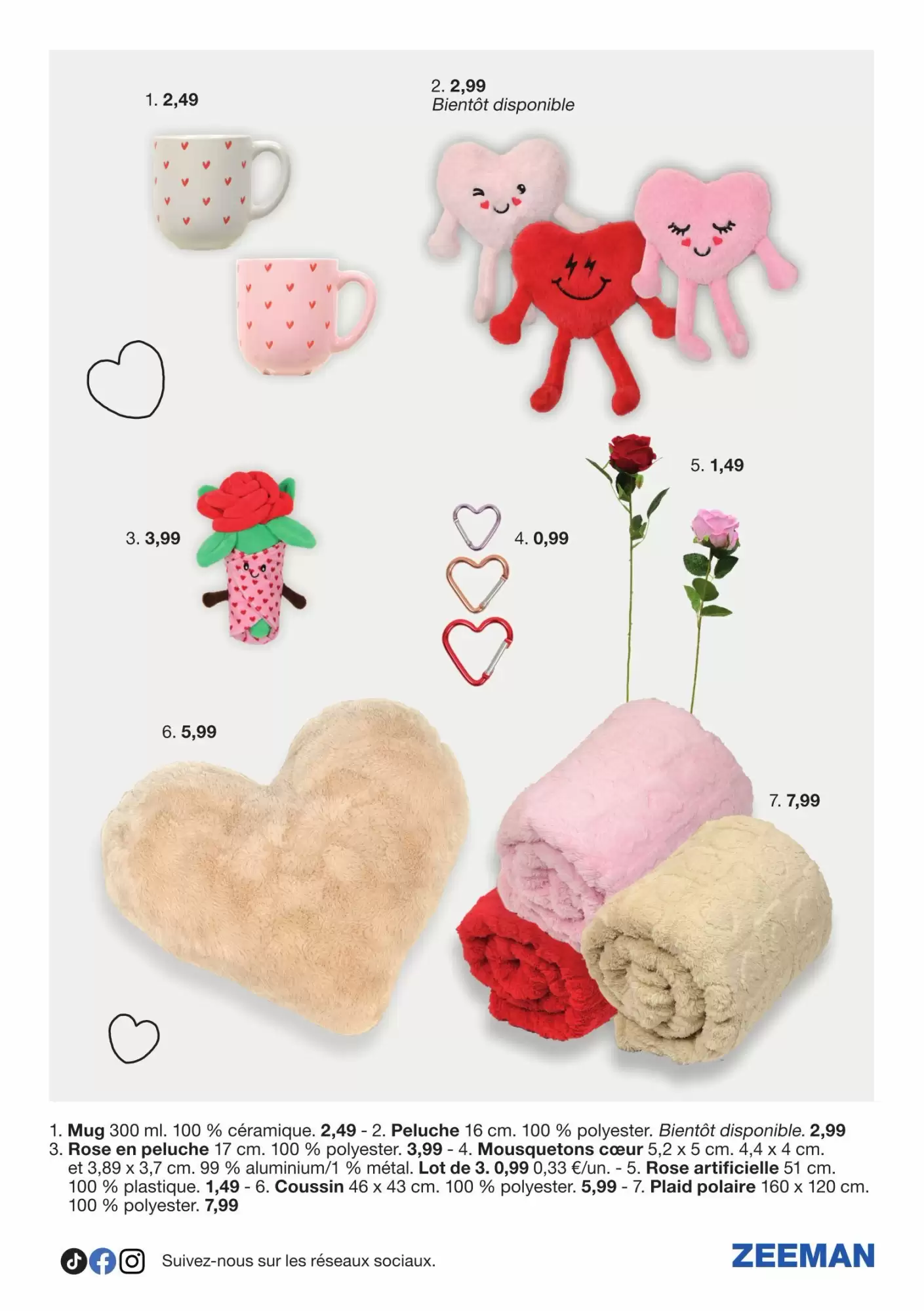 🧥ZEEMAN Catalogue : Collection enfants à cœurs – du 17 au 30 janv.