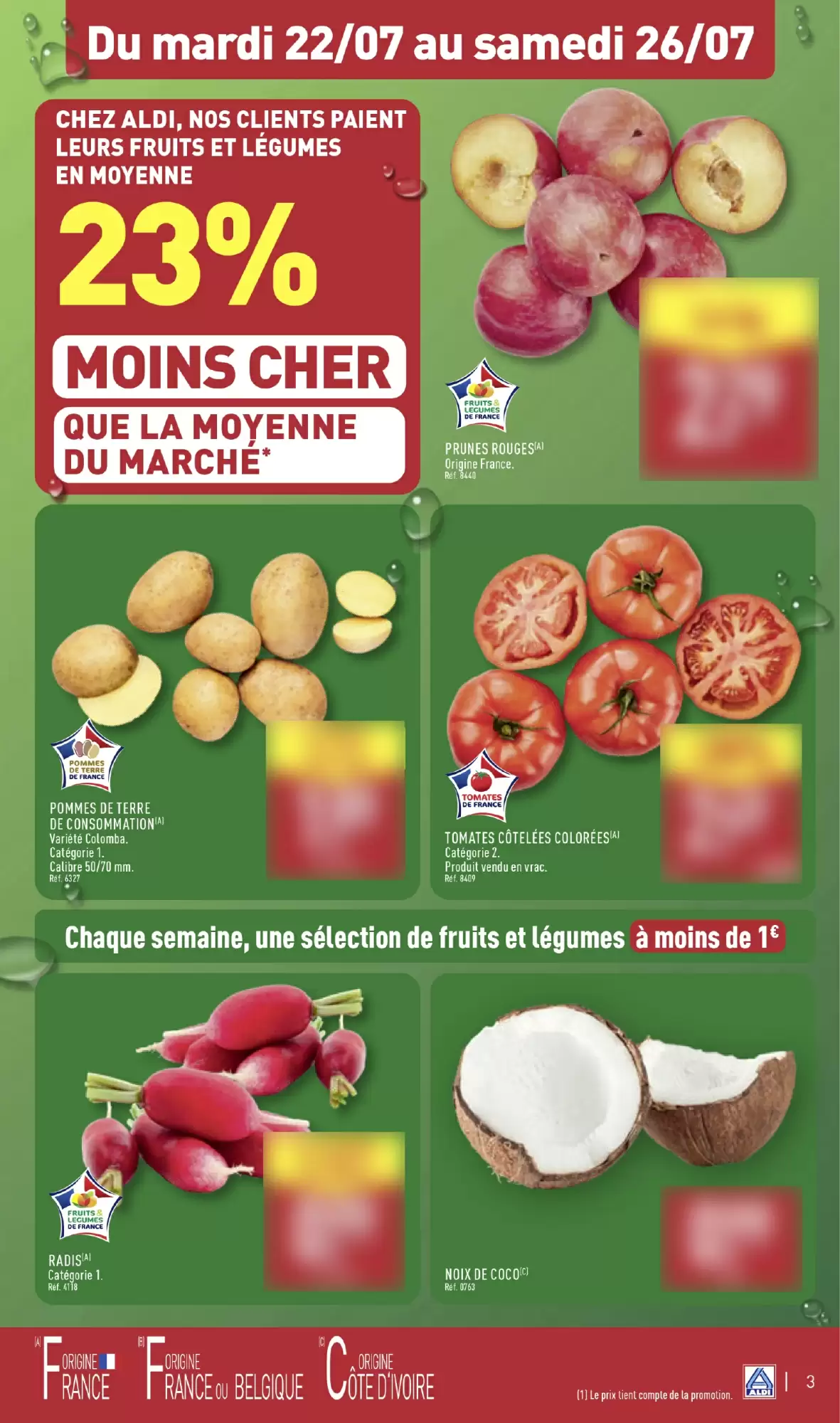 Aldi 🌞 Apéros d’été -50% 🍷 | Du 22 au 28 juillet