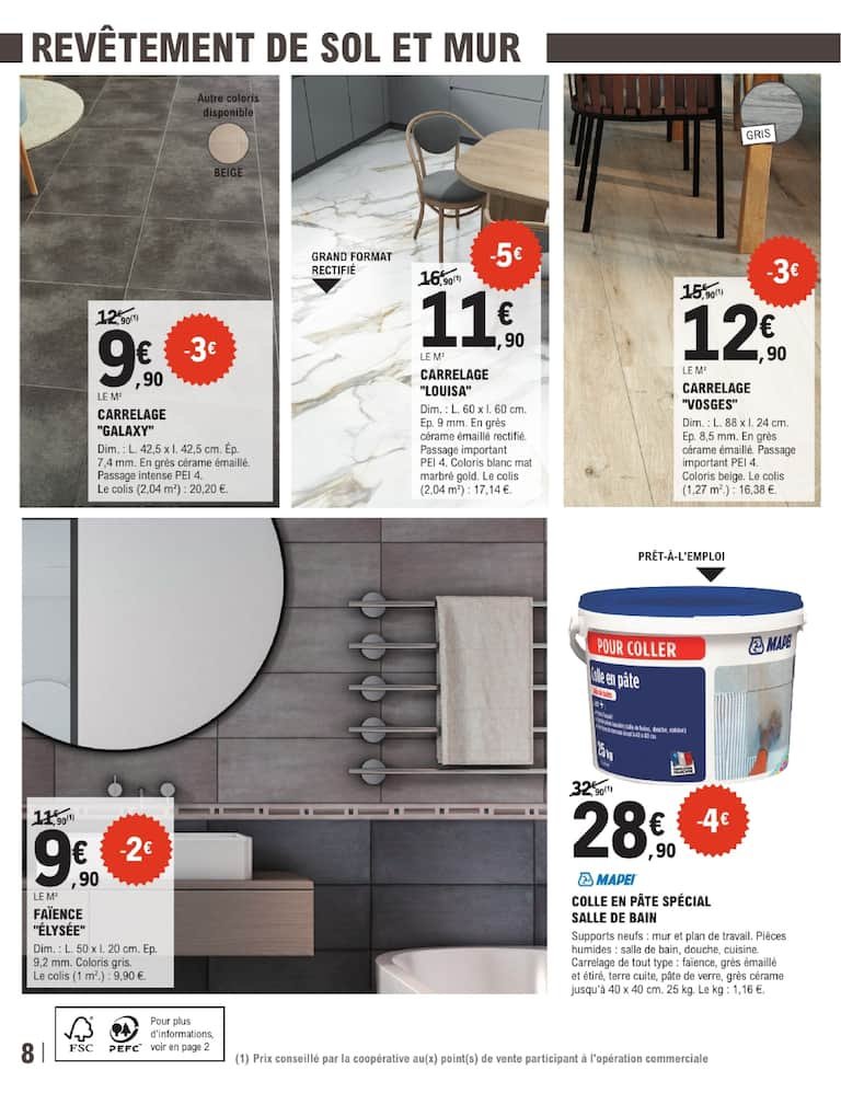 🚿BRICO E.Leclerc : promo salle de bain – douche relaxante