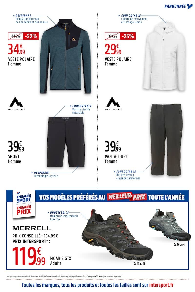 ⛰️Prospectus Intersport – Randonnez l’esprit léger !✨
