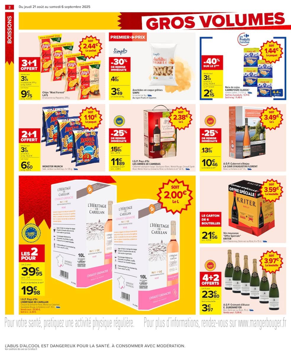 🛒 Carrefour GROS VOLUMES = PETITS PRIX | -10% immédiat!
