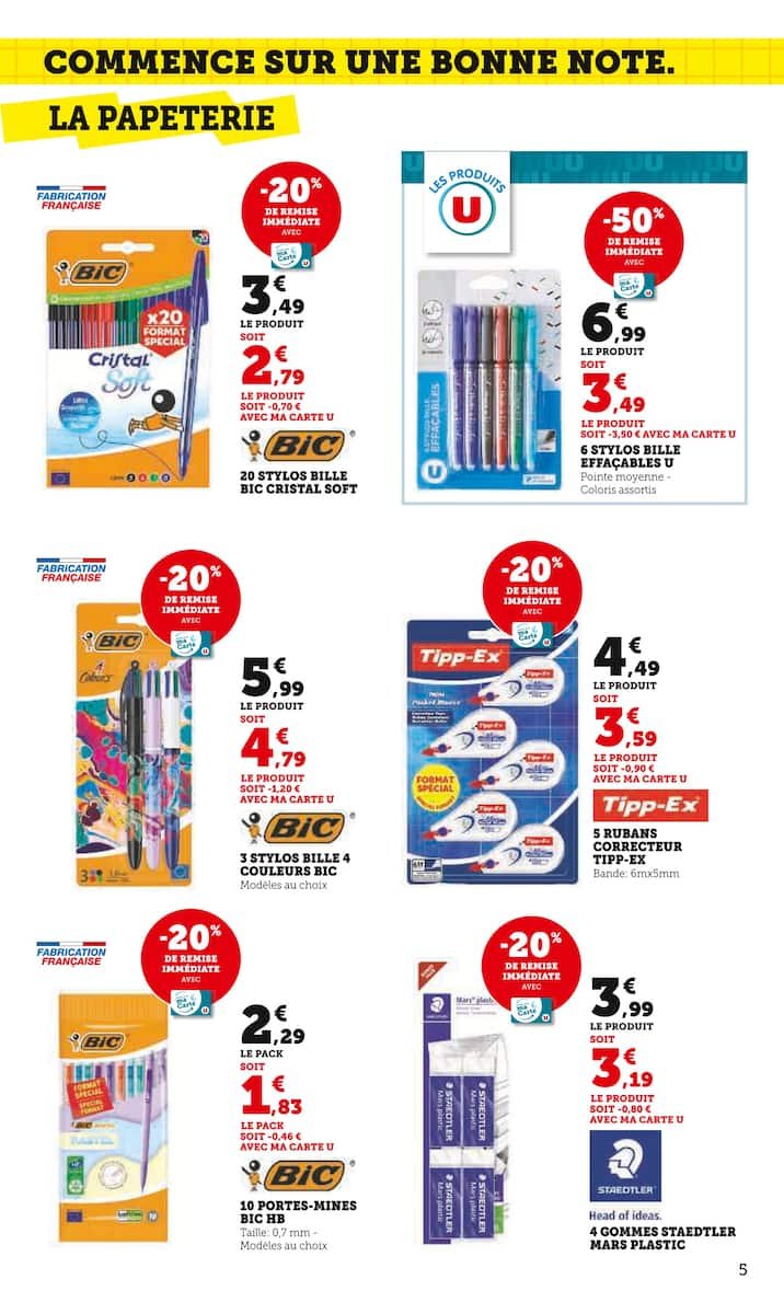 SUPER-U 🛒 Catalogue Juillet | La rentrée à prix mini 📚💸