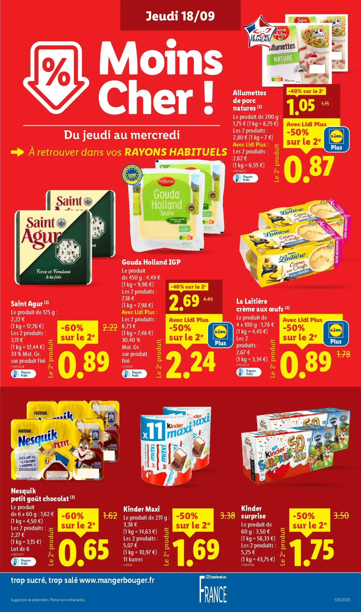 🛍️ Lidl Catalogue du 18 au 24/09 – Offres à ne pas manquer