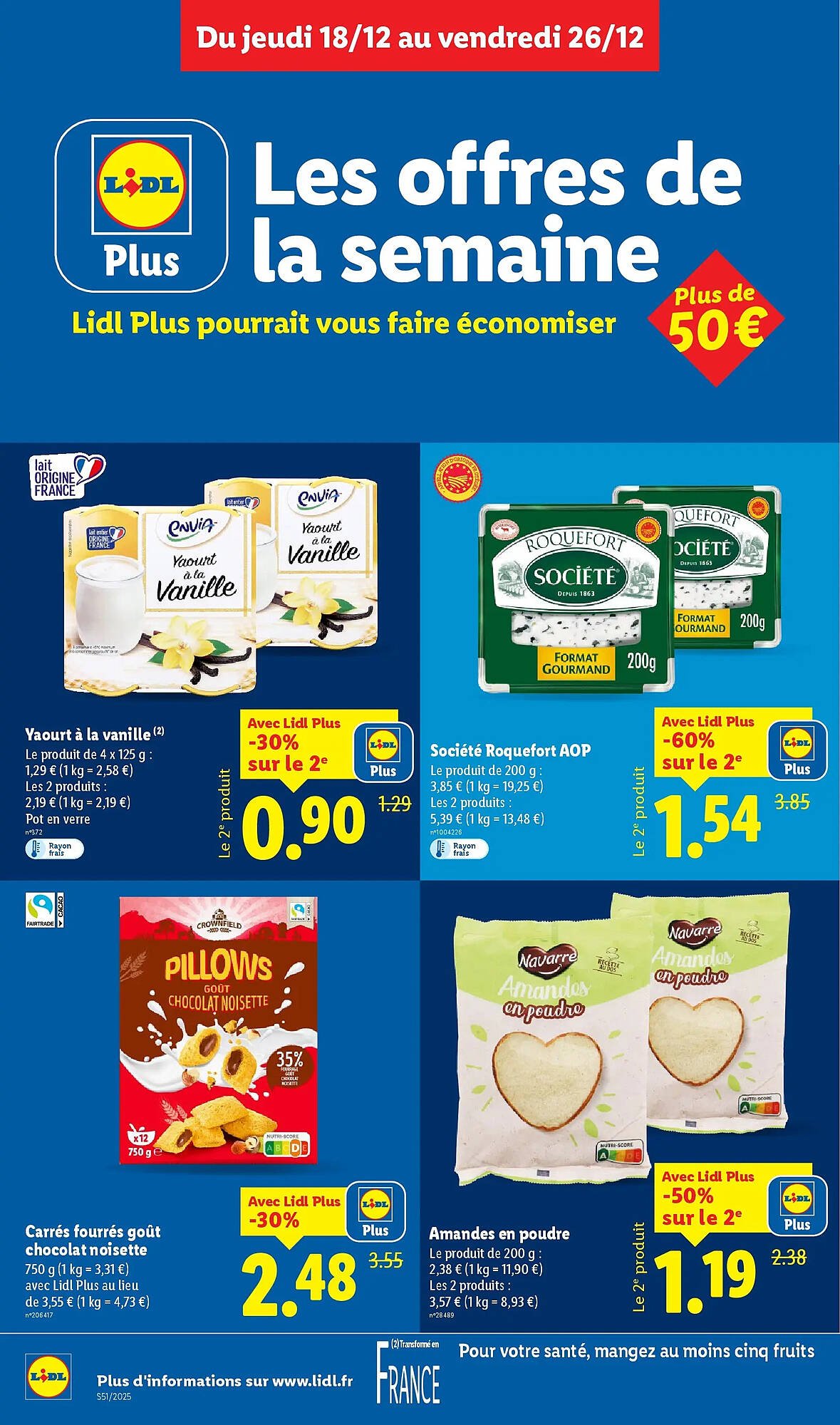 ✨ Lidl : Catalogue du 18/12 au 26/12 — Noël avec Deluxe!