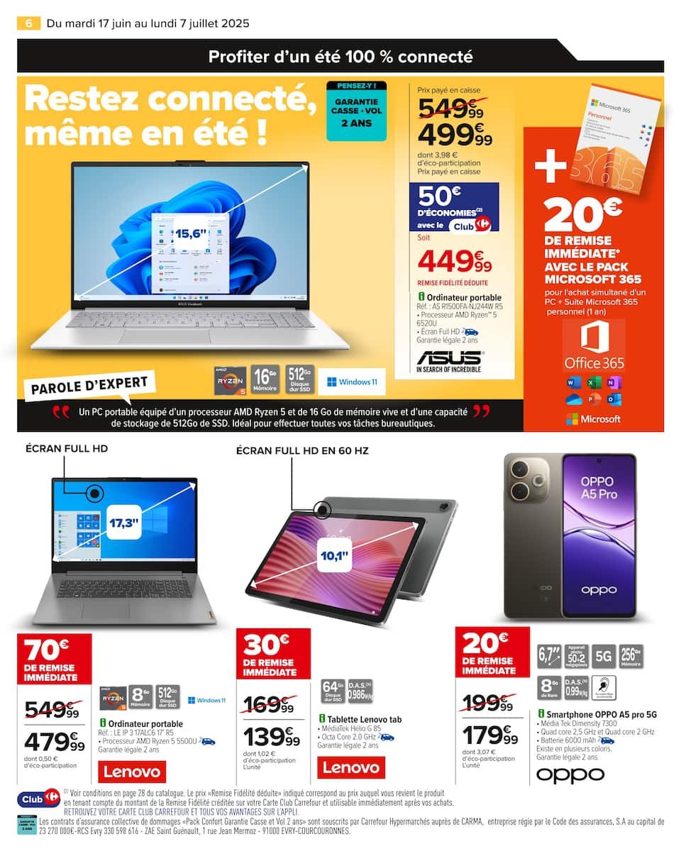 Carrefour – Catalogue High Tech 🌐🔥 :  📱 Passez l’été connectés à vos envies avec Carrefour ! ☀️
