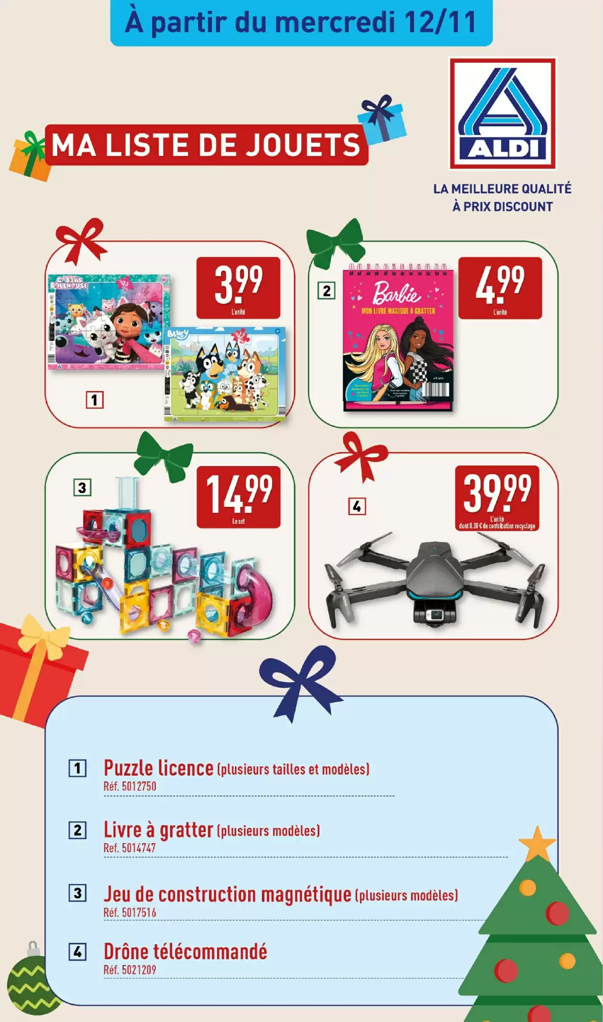 📖Aldi Arrivages Festifs 🎁 Jusqu’à -50% sur le 2ᵉ