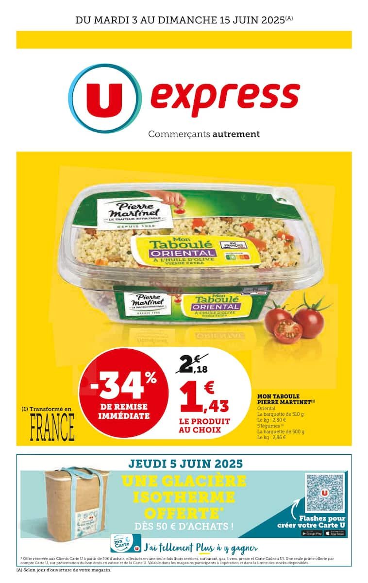 🛒 U-Express Catalogue– Des Offres Imbattables du 3 au 15 Juin ! 🔥