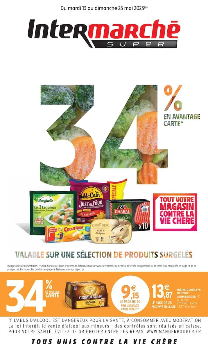 🔥Intermarché Catalogues : 💳34% en Avantage Carte: Faites des économies chez Intermarché ! 🛒✨