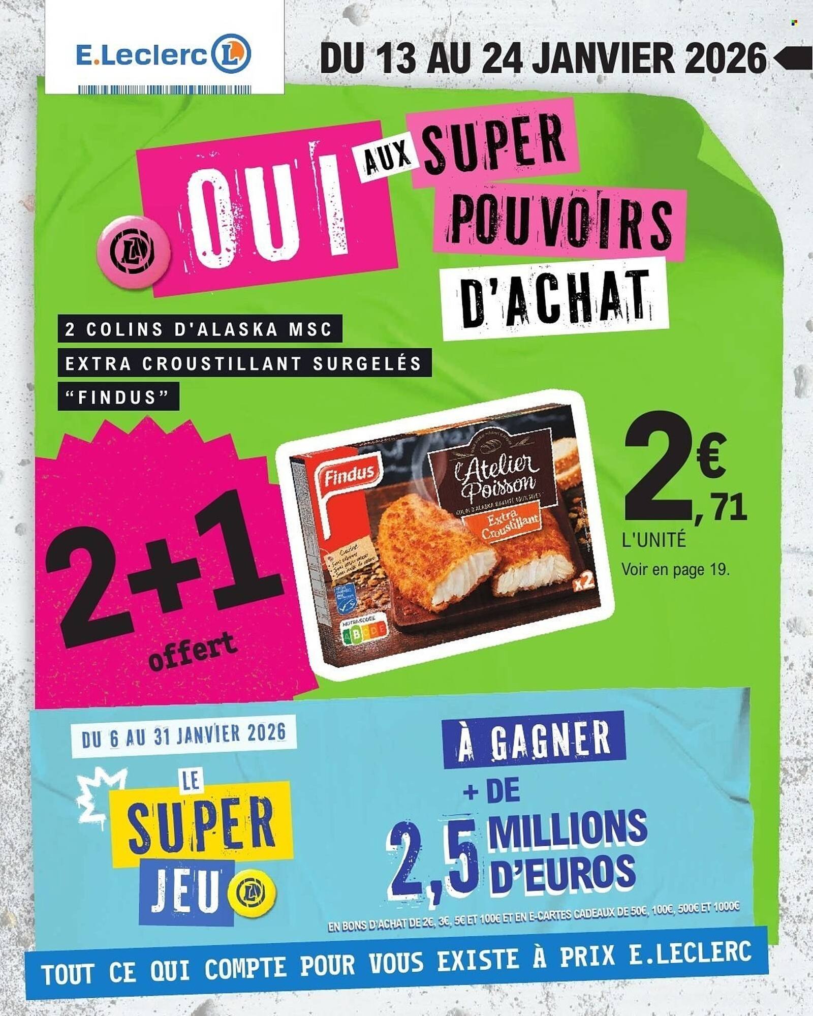 🐟 E.Leclerc Prospectus – 2+1 Offert Colins MSC