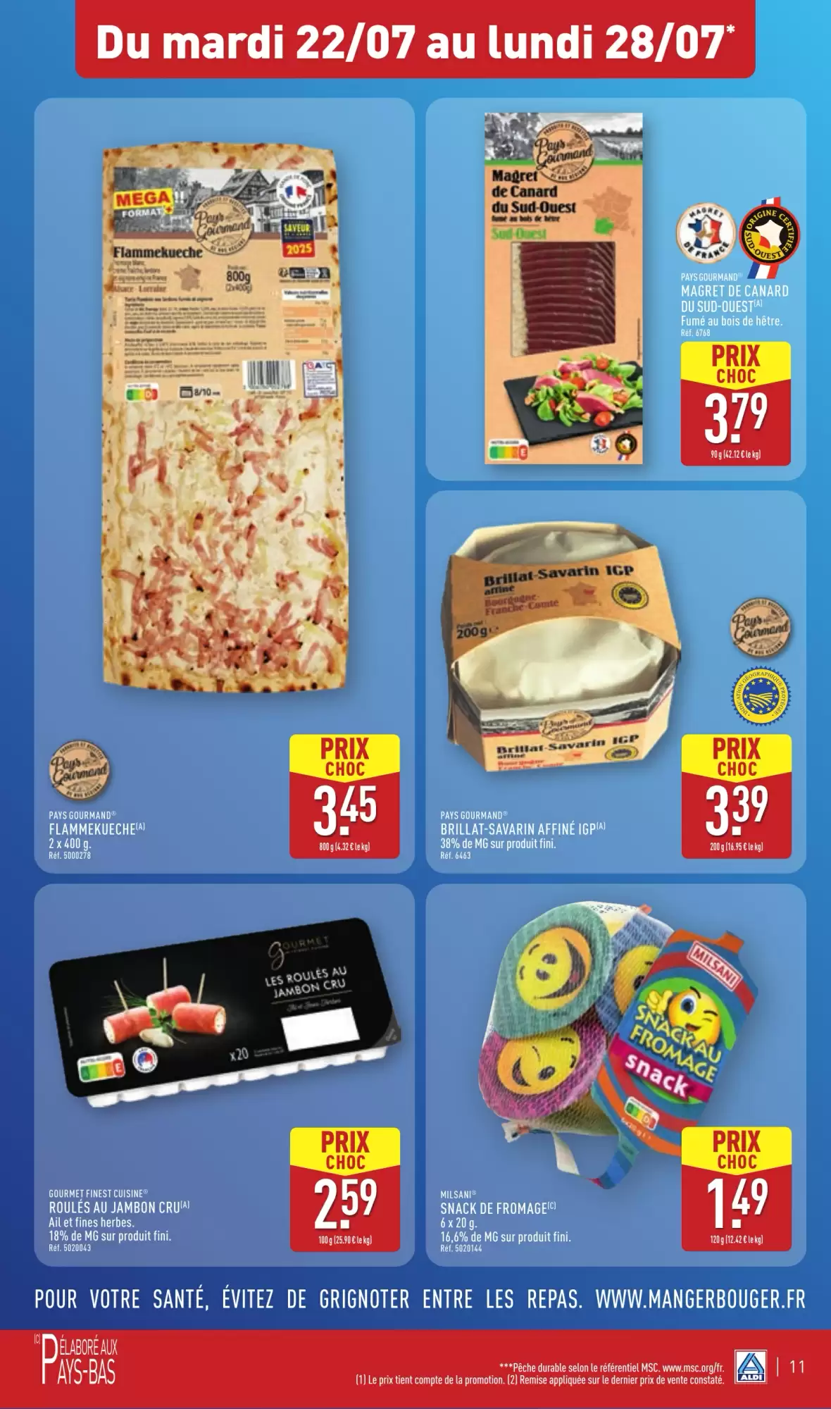 Aldi 🌞 Apéros d’été -50% 🍷 | Du 22 au 28 juillet