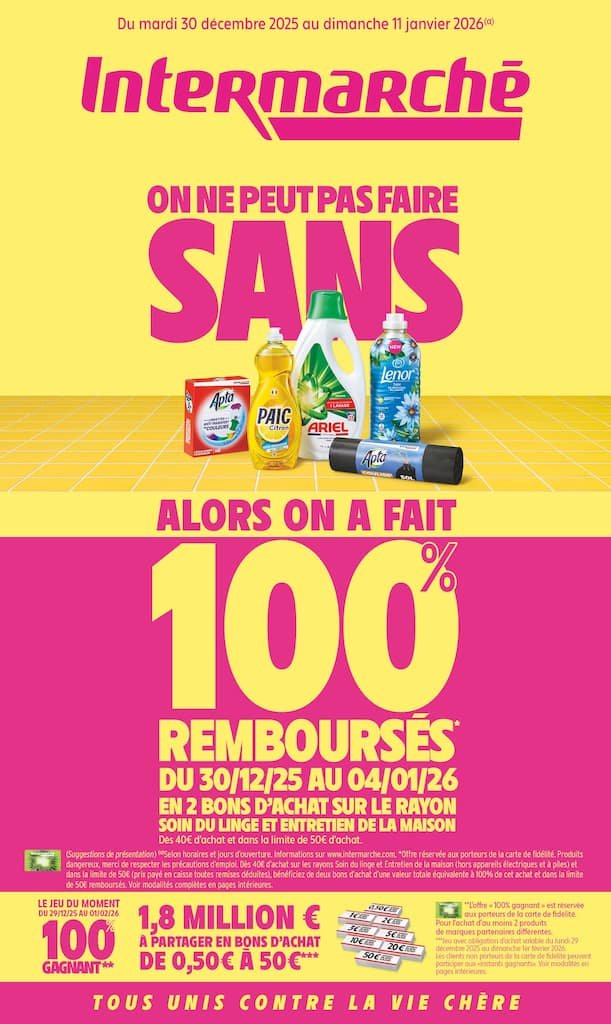 📅 Intermarché Catalogue du 30/12 au 11/01 – Bons Plans