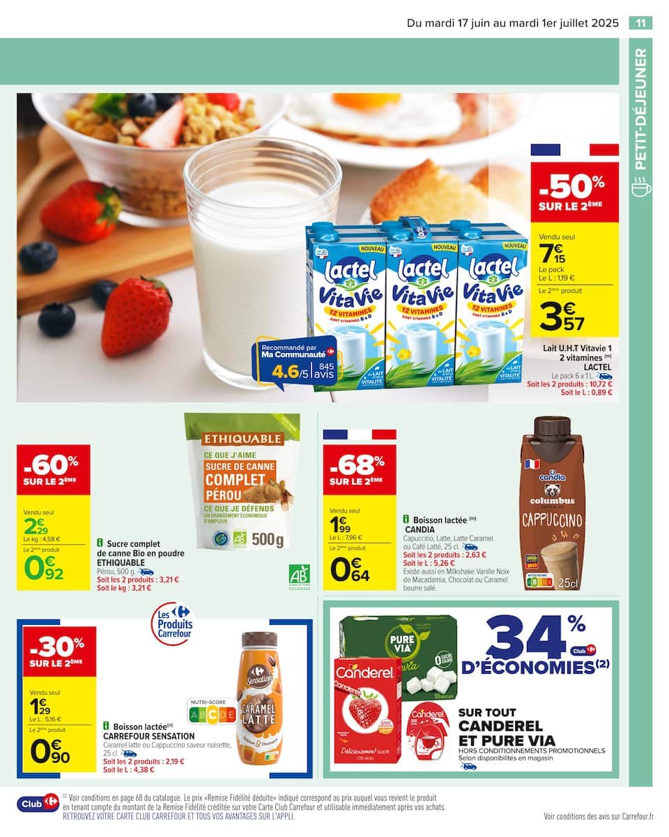 🥐Carrefour Catalogue Petit Déjeuner ☕ :  🌞 Commencez la journée avec Carrefour – Un petit déjeuner gourmand à prix doux ! 🥖🍊