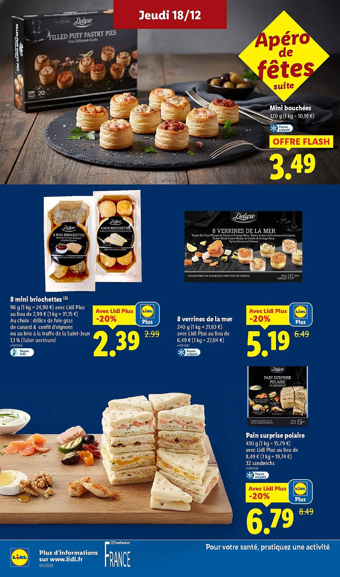 ✨ Lidl : Catalogue du 18/12 au 26/12 — Noël avec Deluxe!
