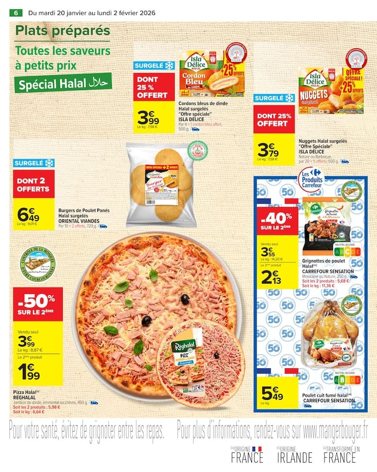 🍗Carrefour Halal : promos Isla Délice – jusqu’à -30%