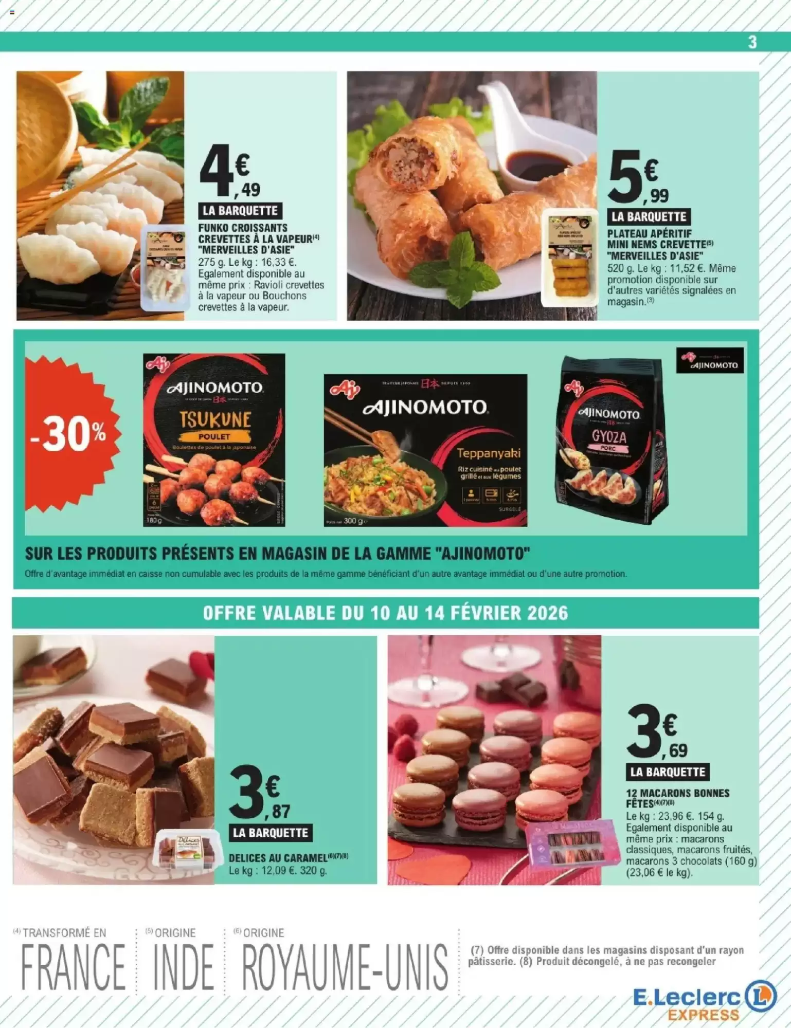 🥡E.Leclerc Express : Kinder Bueno & spécial Asie en promo