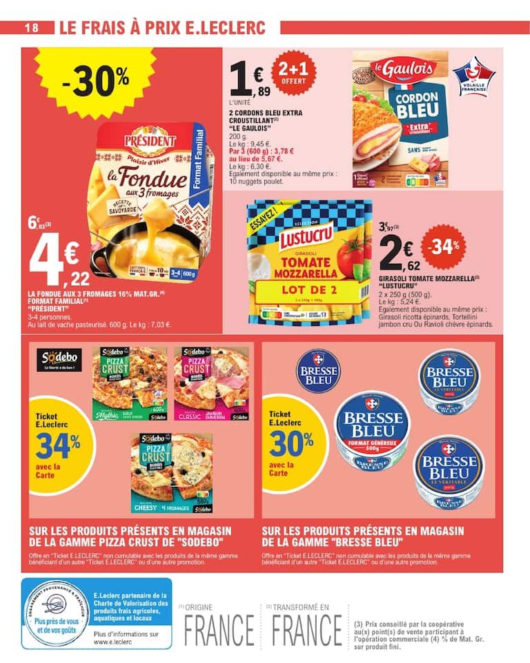 🍫E.Leclerc : bons plans cuisine – farine & pâte à tartiner