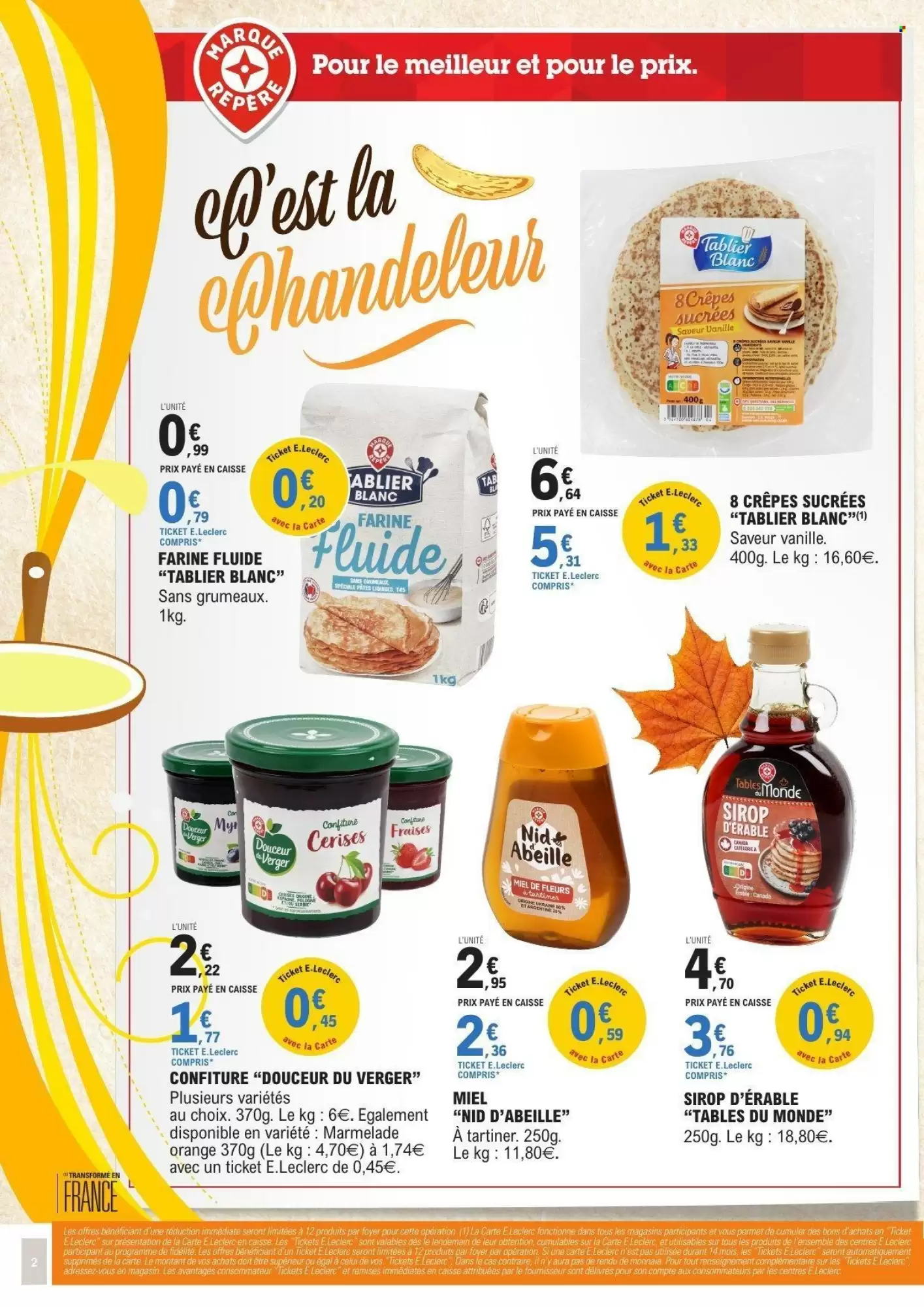 🥞E.Leclerc : Chandeleur gourmande – Nutella & bons fidélité