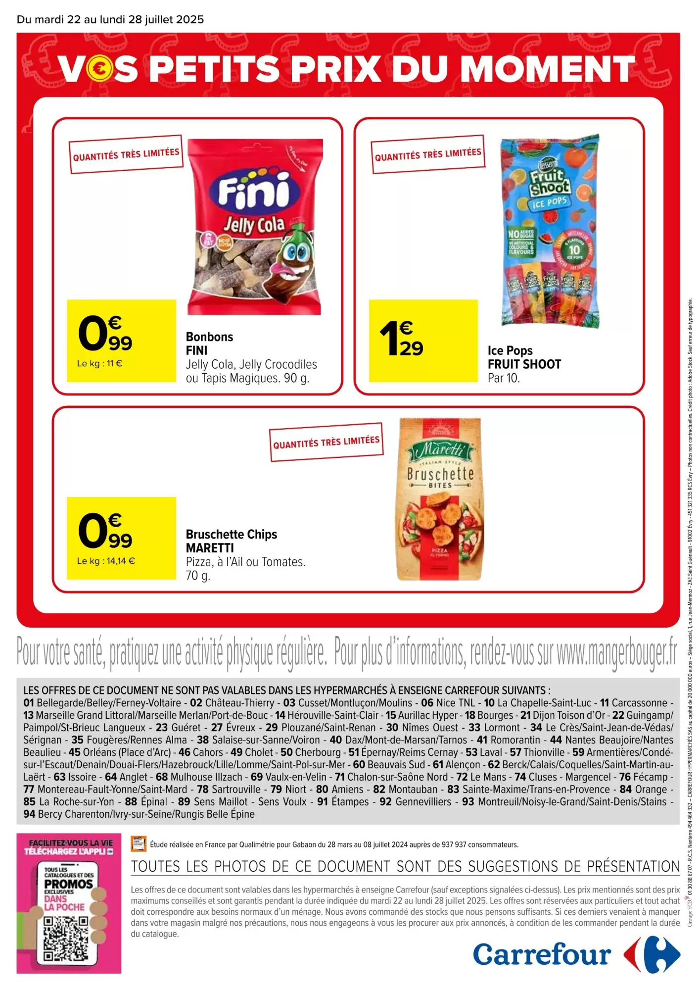Carrefour 📆 Petits prix du moment 💸 | Du 22 au 28/07